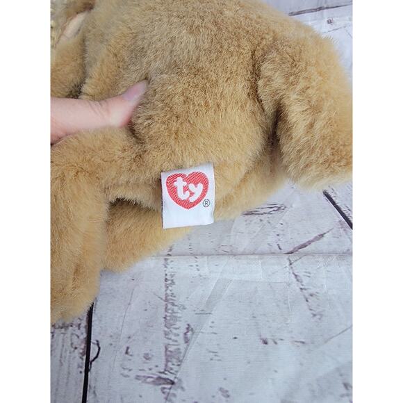 TY 1996 Classic Corky The Cocker Spaniel Dog 10in Plush Stuffed Animal Toy Tan - Picture 5 of 10